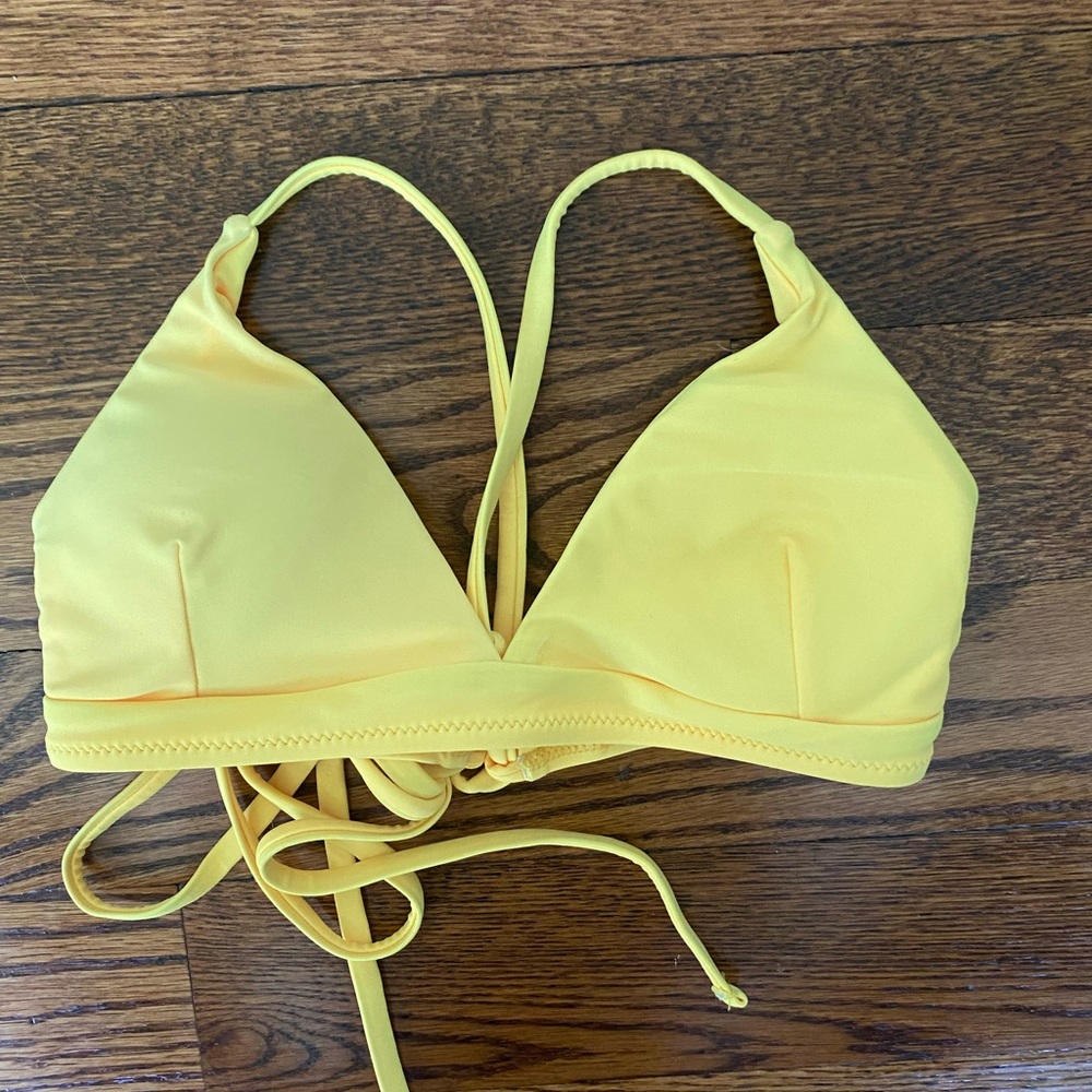 Zaful yellow bikini top